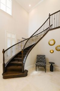 Interior staircase remodeled Naples Florida